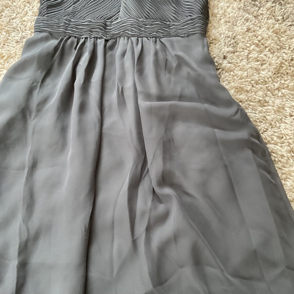 TEVOLIO Grey Halter Neck Pleated Midi Dress - Picture 4 of 11